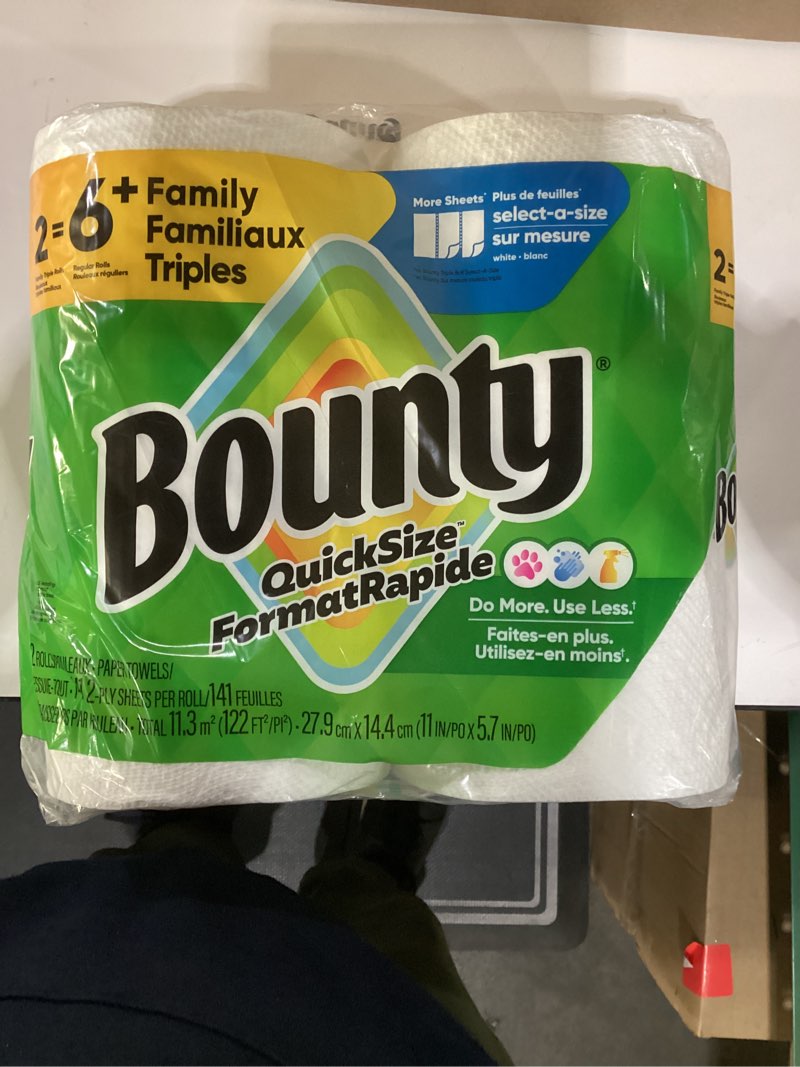  Bounty family triple rolls 2 pack
