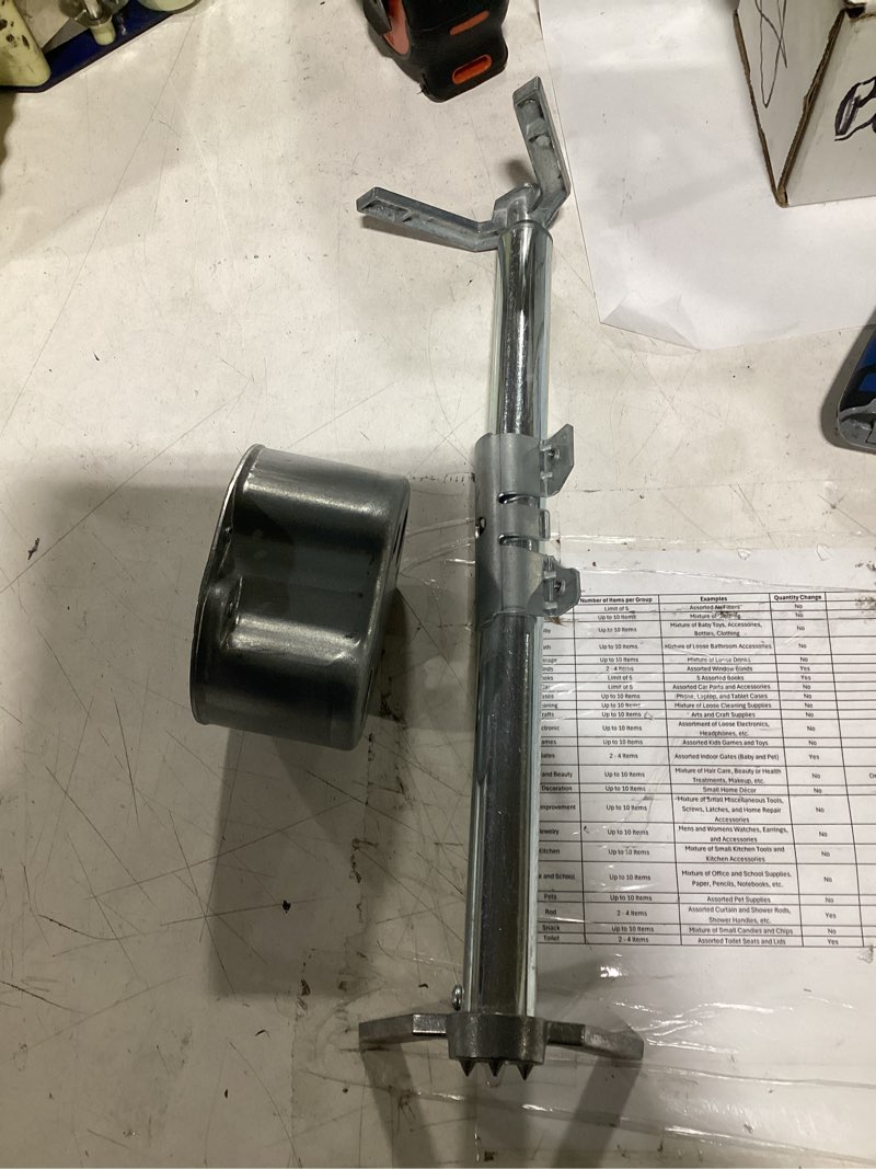 Condition photo showing As Is for retro-brace 16-to-24 in. ceiling fan brace with 2-1/8 in. deep box with two 1/2 in. ko's for old work, 1-pack