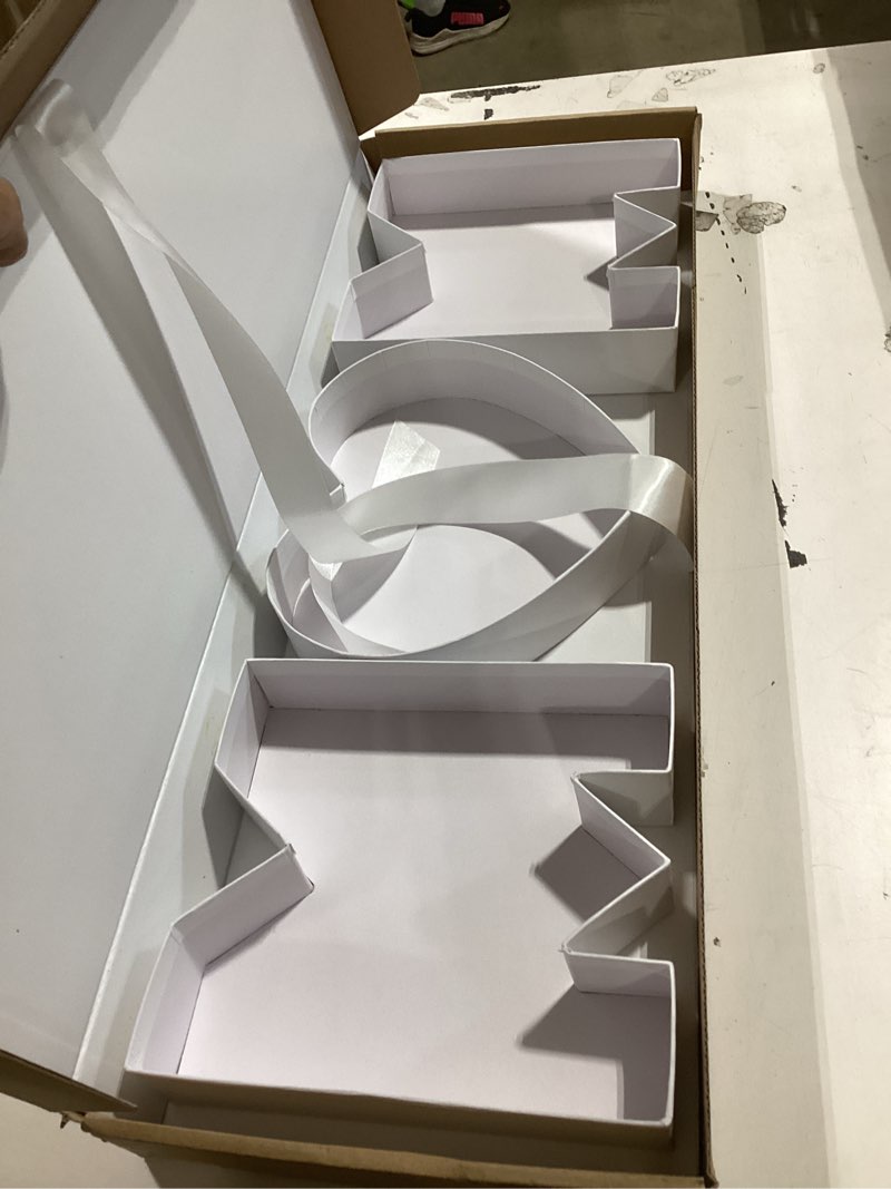 Condition photo showing Good Condition for wenpack empty flower gift box mom cardboard letter shaped fillable chocolate strawberry candy packaging (momwhite) 1 count (pack of 1) momwhite