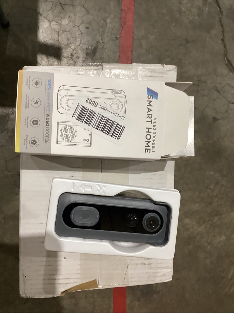 Condition photo showing New/Like New for Doorbell Camera Wireless with Chime -2K HD Video AI Motion Detection, Two - Way Audio, Night Vision, Cloud Storage,Battery Powered - Compatible with Alexa, 2.4G WiFi Only Grey