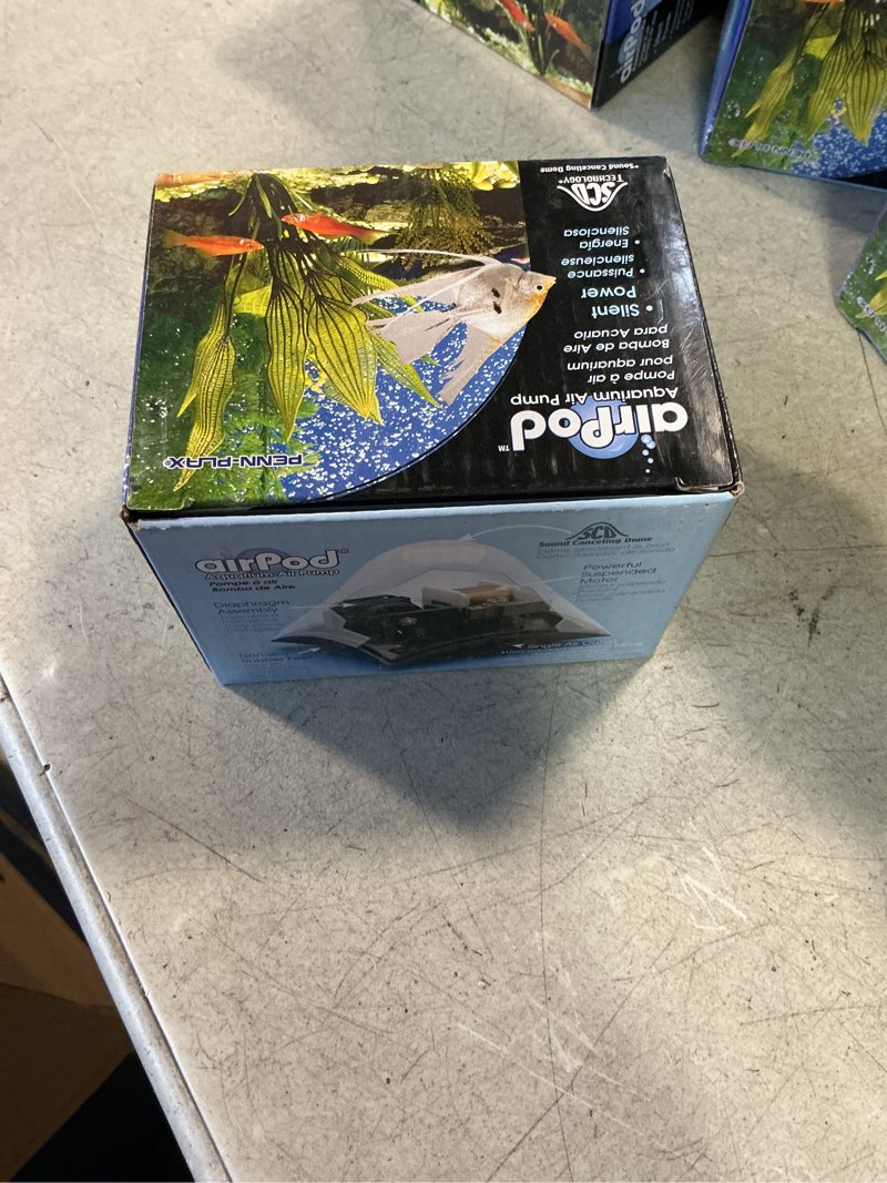 Condition photo showing New/Like New for Penn-Plax Air-Pod Aquarium Air Pump – Single Outlet – Up to 10 Gallons