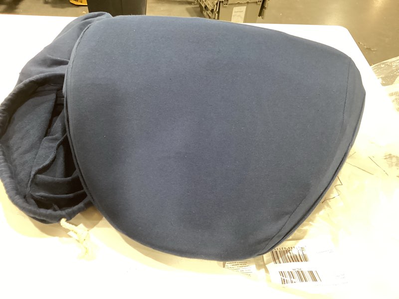 Condition photo showing Good Condition for dame products pillow bed wedge pillow for legs, knees & back, indigo | triangle elevation cushion with sewn-in grab handles. firm high-density foam, water-resistant inner liner, 100% cotton cover.