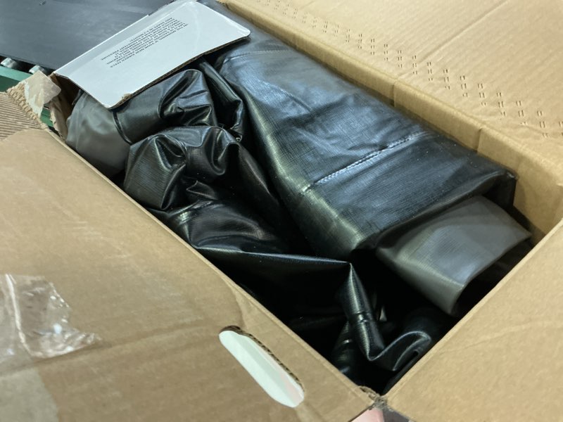 Condition photo showing As Is for coleman tritech air mattress queen 22” with built-in ac pump