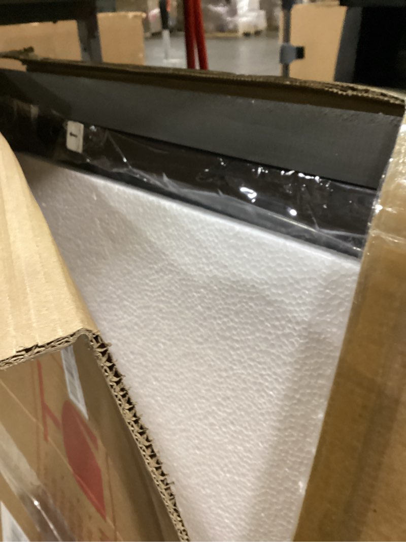 Condition photo showing Good Condition for Koonmi Bathroom Mirror for Wall, 30"x30" Black Bathroom Mirror for Over Sink, Shatterproof Tempered Glass Vanity Mirror with Anti-Rust Aluminum Alloy Frame, Hang Horizontally or Vertically 30"L x 30"W Square Edged