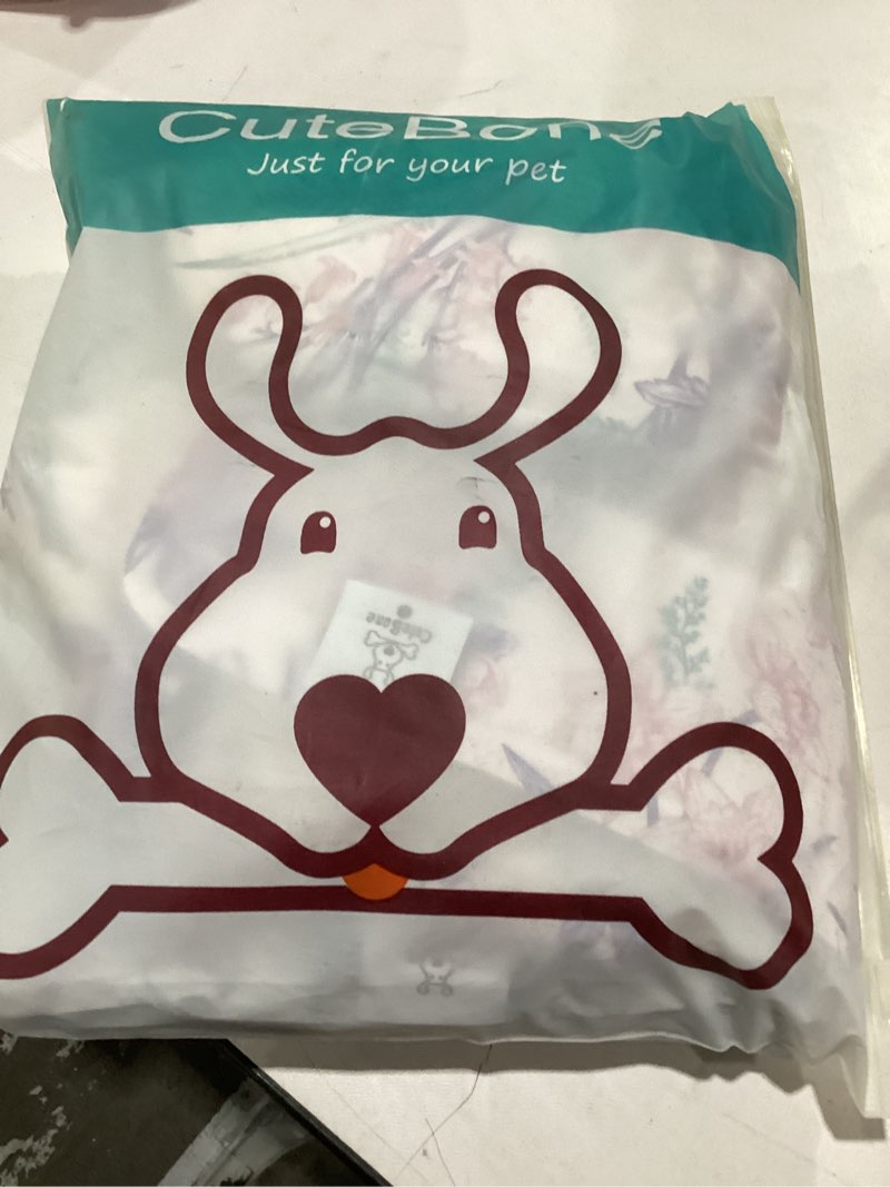 Condition photo showing Good Condition for cutebone dog diapers female washable small medium large 3 pack reusable doggie diapers puppy period pants for doggy heat cycle peeing 2#floral 3pcs l