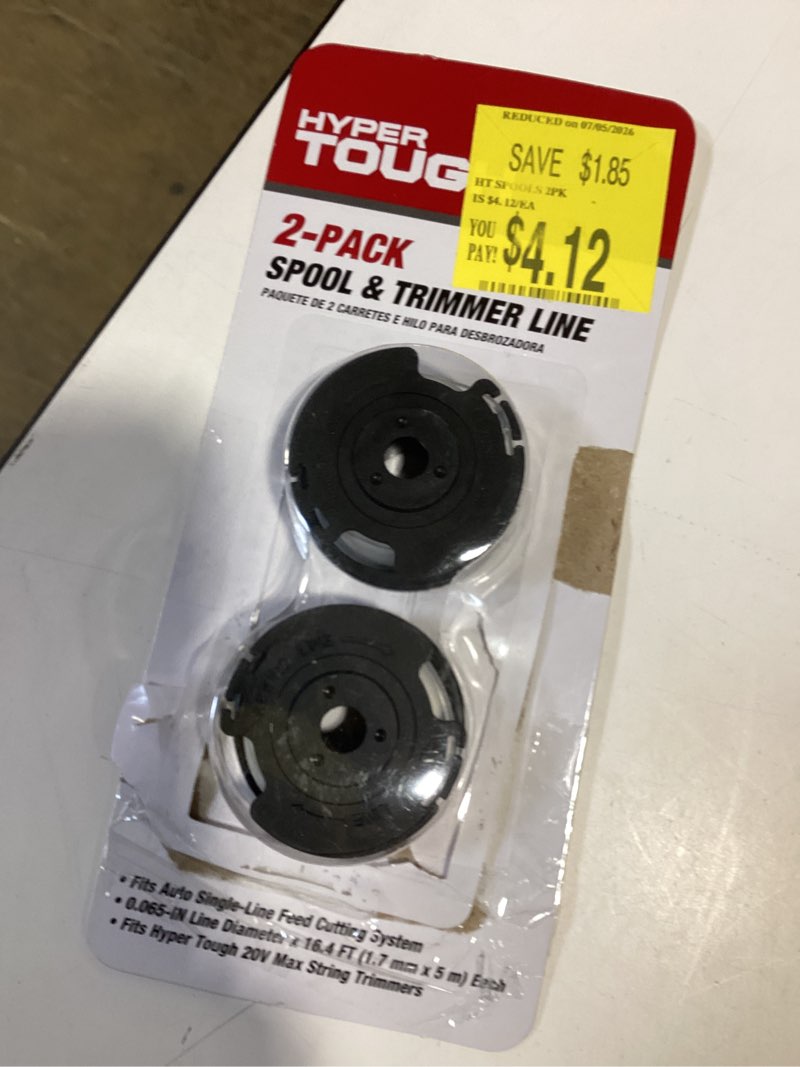 Condition photo showing Good Condition for hyper tough 20v max2-pack spool & trimmer line nylon, with 0.065" line diameter