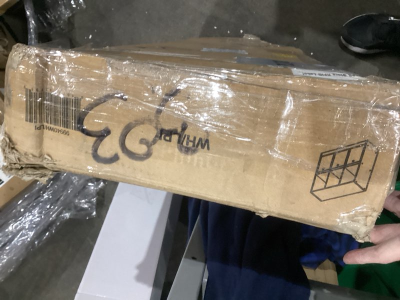 Condition photo showing As Is for Furinno BASIC Book Shelf, 6-Cube Bookshelf with Open Shelf, 3 x 2 Bookcase with Storage Bins, Closed