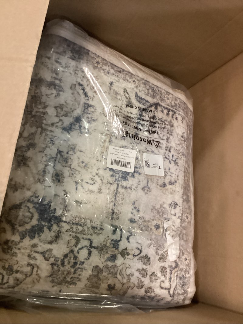 Condition photo showing Good Condition for RUUGME Washable Runner Rugs 3x16 - Vintage Kitchen Runner Rug Stain Resistant Rugs for Living Room Bedroom Laundry Room Mat Distressed Hallway Floor Carpet (3'x16', Brown) 3x16 Brown