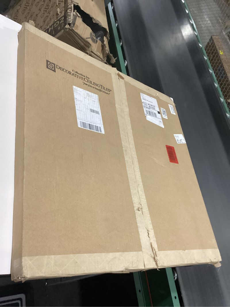 Condition photo showing New/Like New for Shanko SKPC207-lnop-24x24-D-6 Carnivale Stamped Metal Lay-in Tin Ceiling Tile (24 sq. ft), Lincoln Copper, Pack of 6 Pack of 6 (Lay-in) Lincoln Copper