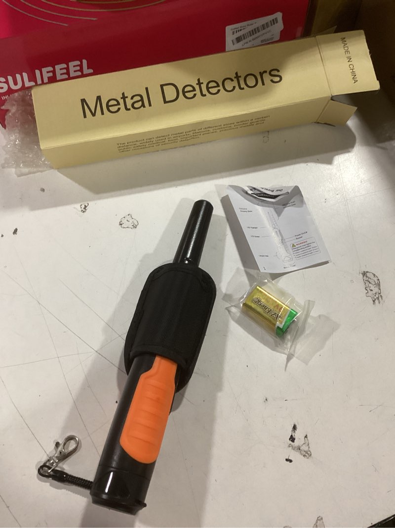 Condition photo showing New/Like New for JKUSS Metal Detector Pinpointer, Search Treasure Pinpointing Finder Probe with LCD Display, Professional Waterproof Handheld Pin Pointer Wand with 4 Modes for Metal Detector Adults, Kids Metal Detector Pinpointer LCD Display