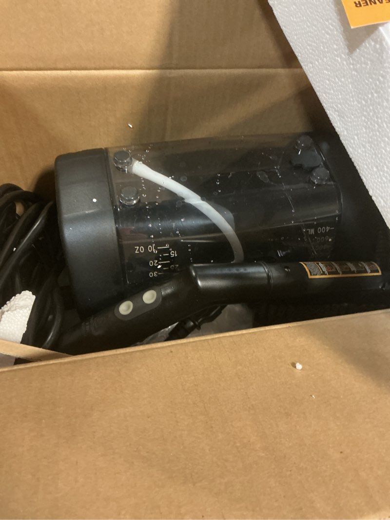 Condition photo showing Good Condition for 2026 upgraded handheld steam cleaner, 230°f/3.5 bar high-pressure portable hand held steamer for home & car, 30s heat-up, chemical-free deep cleaning for kitchen, bathroom, grout & car detailing-black