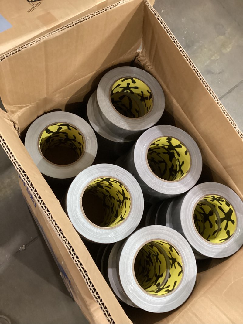 Condition photo showing New/Like New for 23-Pack Duct Tape - Heavy Duty, Waterproof - 90 Ft x 2 in - Silver, Flexible, No Residue, Easy Tear, All-Weather, Duct Tape Bulk Value for Outdoor Use, DIY, School, Office, B2B, Repairs, Crafts 24-Pack (Mega Bulk Pack)