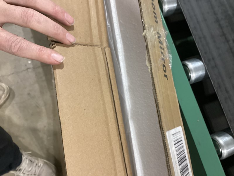 Condition photo showing Good Condition for Anti-Fog LED Bathroom Mirror 24"x32", Bathroom Mirror with Lights, Smart Touch Dimming, High Brightness & Accurate Color Temperature – Ideal for Makeup, Commercial Spaces, and Home Renovation Black 24"L x 32"W