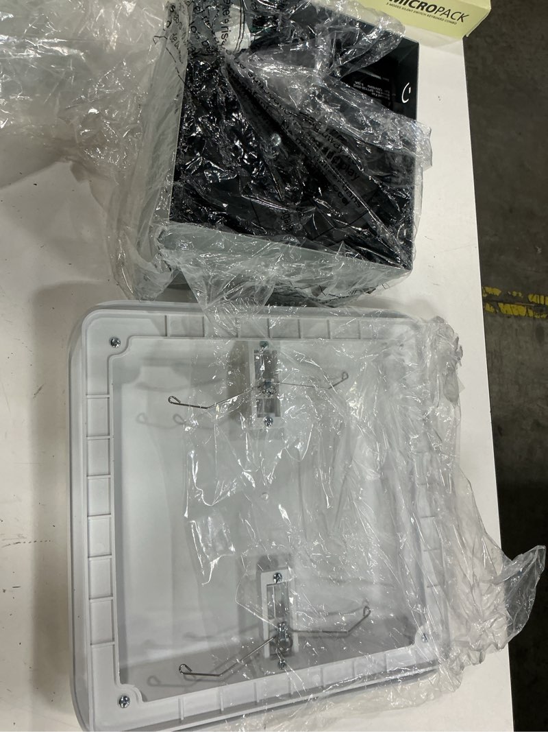 Condition photo showing As Is for bathroom exhaust fan 110 cfm, ceiling mount bathroom fan for home office hotel, 1.5 sones quiet, square, white, diameter 4 inch exhaust hole 110 cfm(h2)
