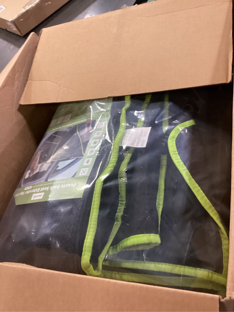 Condition photo showing Good Condition for Pecute Back Seat Extender for Dogs 56.29 * 28.74 in, Car Window Fixing for Maximum Car Protection, Leather Fabric Dog Car Seat Cover for Back Seat, Waterproof, Scratch-Resistant, Support to 330 lbs For Full Size Truck / Full Size SUV full surrounded style