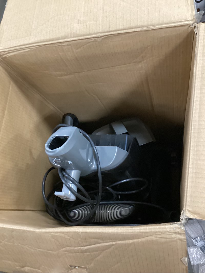 Condition photo showing As Is for Hoover Complete Performance Advanced Pet Kit Corded Vacuum Cleaner, Bagged Vacuum Cleaner, Traps 99% of Dust Matter, Wide Cleaning Path, Includes 2-in-1 Pet Tool, Powerful Vacuum Cleaners for Home Use Gray