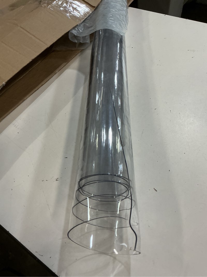 Condition photo showing Good Condition for etechmart clear plastic table cover protector rectangle 36 x 60'', thick waterproof transparent table protector for dining table, non-slip heat resistant clear desk mat for kitchen office desktop 1.5mm clear 36 x 60 inches
