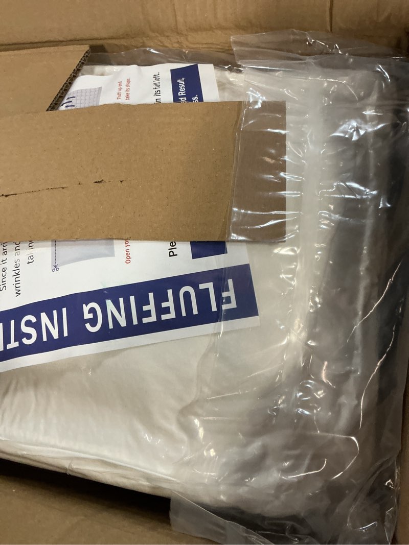 Condition photo showing New/Like New for coonp twin xl mattress topper, extra thick pillowtop, cooling plush mattress pad cover cotton top bed topper protector with 8-21 inch deep pocket white twin xl