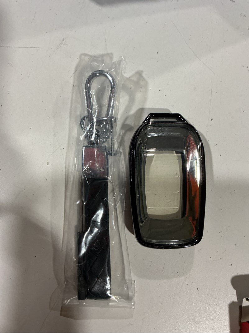 Condition photo showing Good Condition for qbuc for toyota key fob cover with keychain, fit for toyota venza corolla cross grand highlander tundra rav4 prime prius land cruiser sequoia sienna crown tacoma 2025 camry (purple)