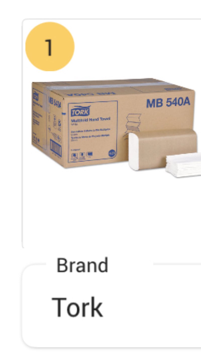 tork universal multifold hand towel  9.13 x 9.5  white  250/pack 16 packs/carton -trkmb540a