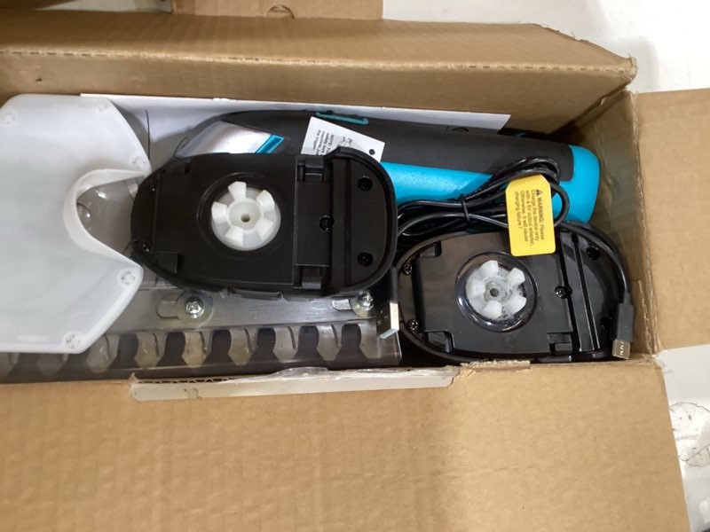 Condition photo showing Good Condition for duratech cordless hedge trimmer, 7.2v 2-in-1 handheld rechargeable grass trimmer & hedge shears with usb type-c cable, built-in li-ion battery, electric shrub & grass shears for garden, yard and lawn