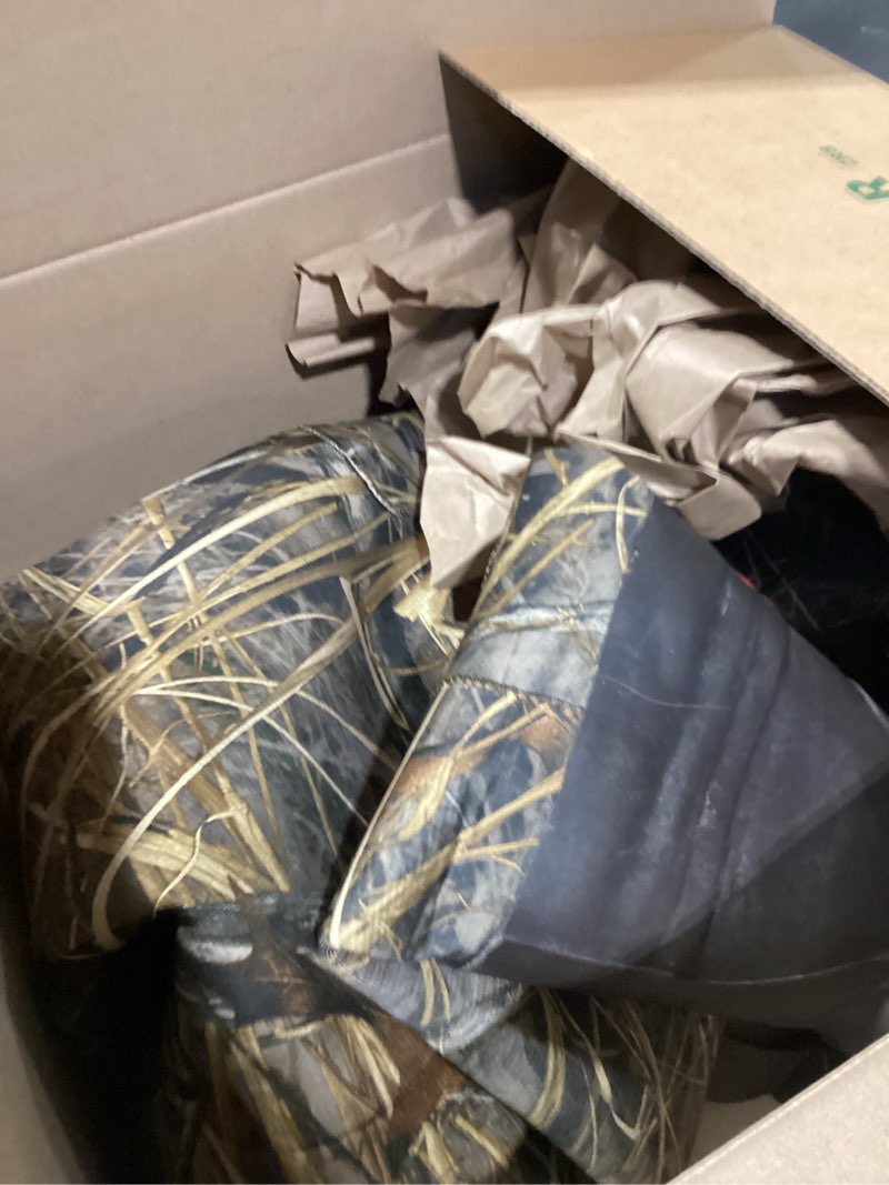 Condition photo showing As Is for tidewe hunting waders with boot hanger & 600g insulation, waterproof cleated neoprene bootfoot fishing chest waders 10 next camo evo