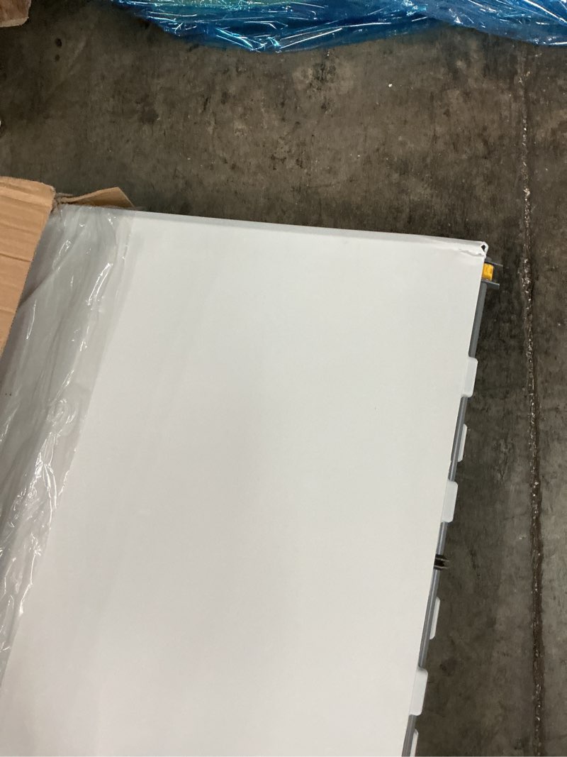 Condition photo showing As Is for 6FT Picnic Table Folding Table Camping Table Plastic Table Fold Up Table Lock for Party Event,White