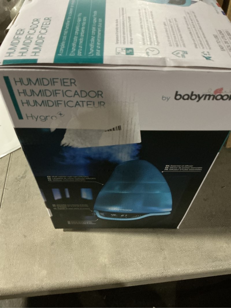 Condition photo showing Good Condition for Babymoov Hygro Plus Cool Mist Humidifier 3-in-1 Humidity Control, Multicolored Night Light & Essential Oil Diffuser Easy Use and Care (NO Filter Needed)