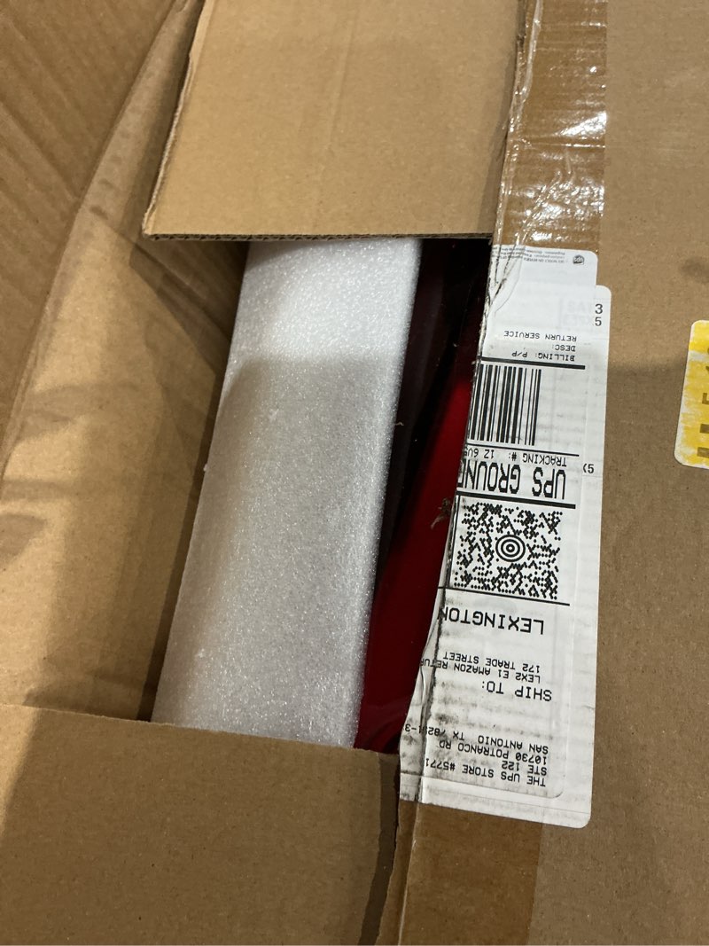 Condition photo showing As Is for lochnchn tail light assembly compatible with 2019-2025 gmc sierra 1500 2500hd 3500hd left driver side taillight rear lamp brake light replace# 84565919 gm2800309 halogen type halogen type left driver side