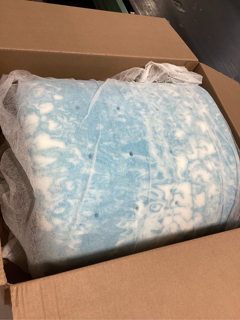 Condition photo showing Good Condition for novilla memory foam mattress topper twin xl - 3 inch cooling gel infused memory foam | slow-rebound pressure relief | certipur certified | comfort for sleeper sofa, rv, camper, dorm room 3 inch blue twin xl