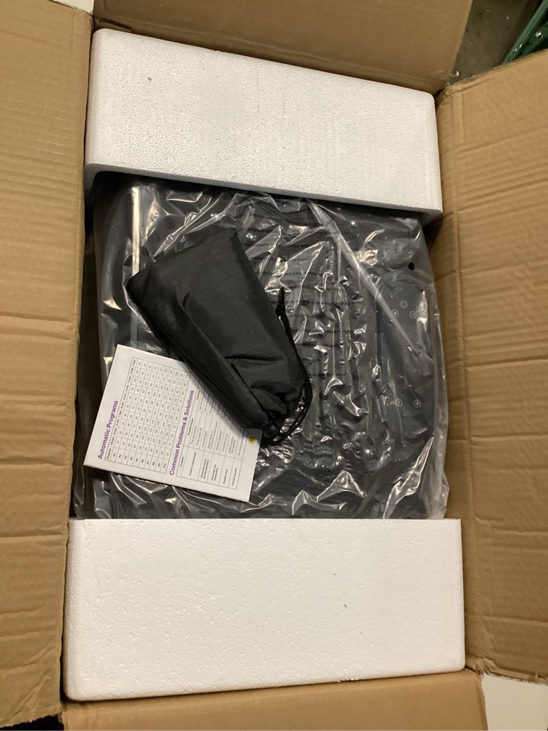 Condition photo showing New/Like New for also go vibration plate exercise machine, 200 speeds & 10 models, 500lb capacity, led display, bluetooth audio, large shake plate with loop bands for full body fitness, lymphatic drainage, pain relief large-black
