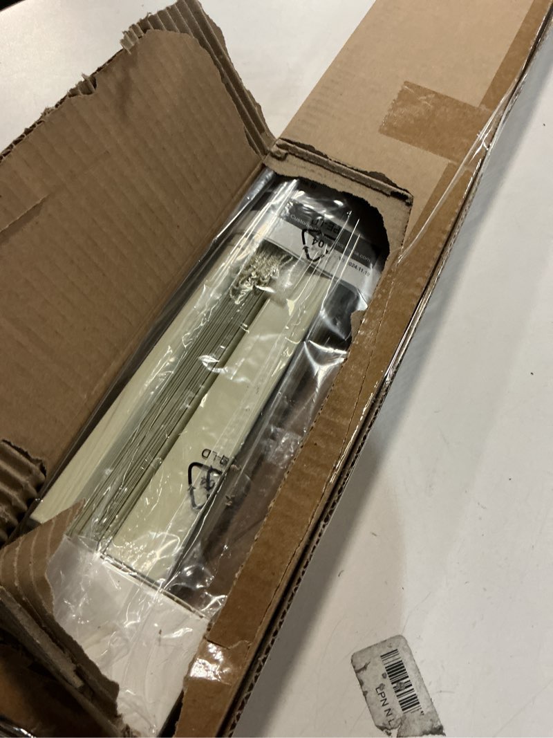 Condition photo showing Good Condition for LazBlinds Cordless 1" Aluminum Horizontal Mini Blinds, Light Filtering Blinds for Windows, Blinds & Shades for Window Size 24'' W x 48'' H, Cream Punch-cream 24'' W x 48'' H