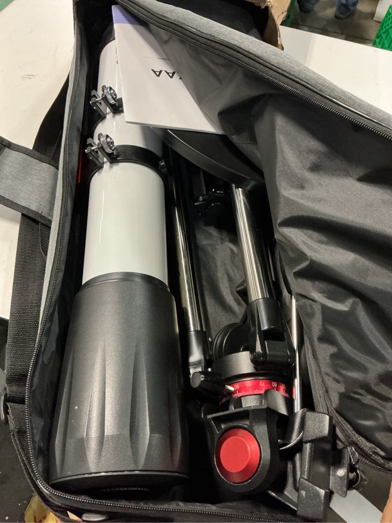 Condition photo showing Good Condition for telescope, telescope for adults high powered professional, 90mm aperture 800mm refractor telescopes for astronomy beginners fully multi-coated with az mount tripod & phone adapter & carry bag