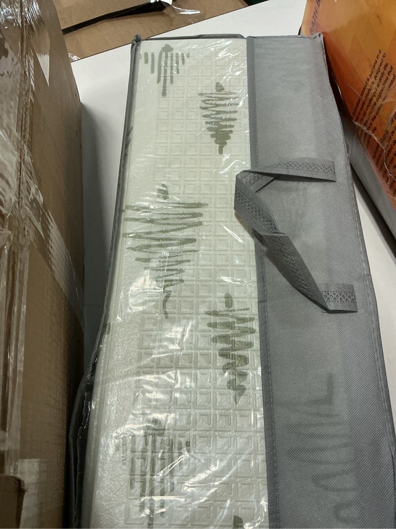 Condition photo showing New/Like New for Baby Play Mat, 47 x 47 Inch Foldable Play Mats for Babies and Toddlers, Waterproof & Anti-Slip Portable Baby Floor Mat for Baby Playpen, Baby Mat for Floor with Travel Bag Forest 47x47x0.4 Inch