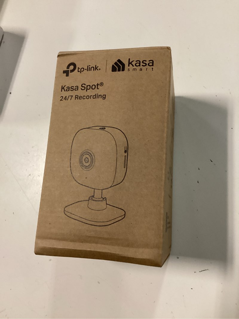 Condition photo showing New/Like New for kasa 1080p indoor wired security camera - works as a baby monitor & pet camera, motion detection & tracking, 2-way audio, night vision, subscription-free local storage or optional cloud, ec60 white, 1080p