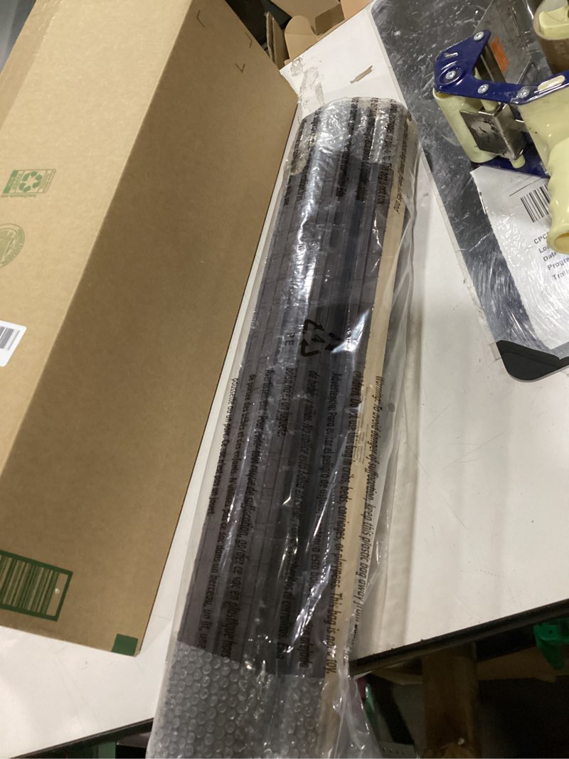Condition photo showing Good Condition for lazblinds cordless bamboo roman shades, privacy blinds for interior windows, room darkening roll up bamboo blinds for home & patio, 22.5" w x 48" h, bdp-espresso privacy - espresso 22.5" w x 48" h
