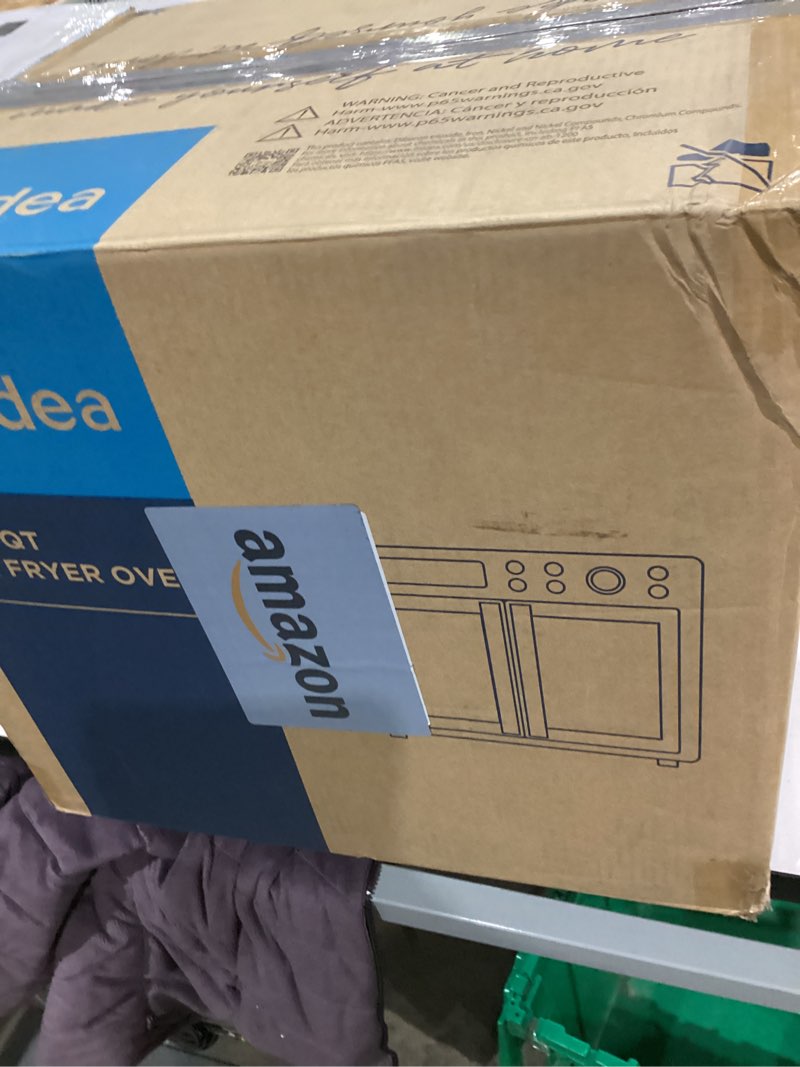 Condition photo showing Good Condition for Midea Flexify French Door Toaster Oven Air Fryer Combo, 26.4 QT, Extra Large Air Fryer Countertop Oven 10-in-1 Combo, 25% Faster Cooking and 90% Less Oil, Stainless Steel