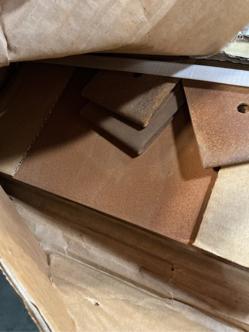 Condition photo showing Good Condition for corten steel landscape-40 lx 10" h metal garden edging 20ft total rusted lawn edging 6 pcs-no-dig hammer heavy duty steel edging-bendable border strips for lawn yard courtyard pathway-6 clips 10 " height