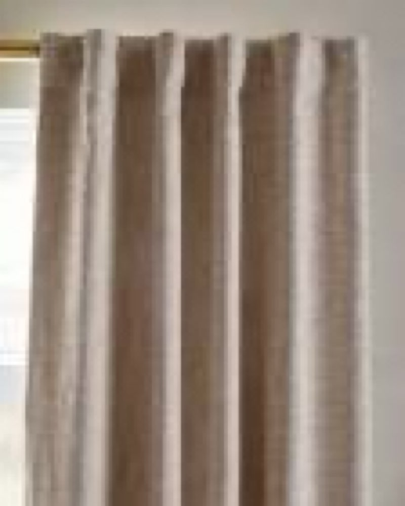 textured cotton room darkening curtain, 48x96, oatmeal