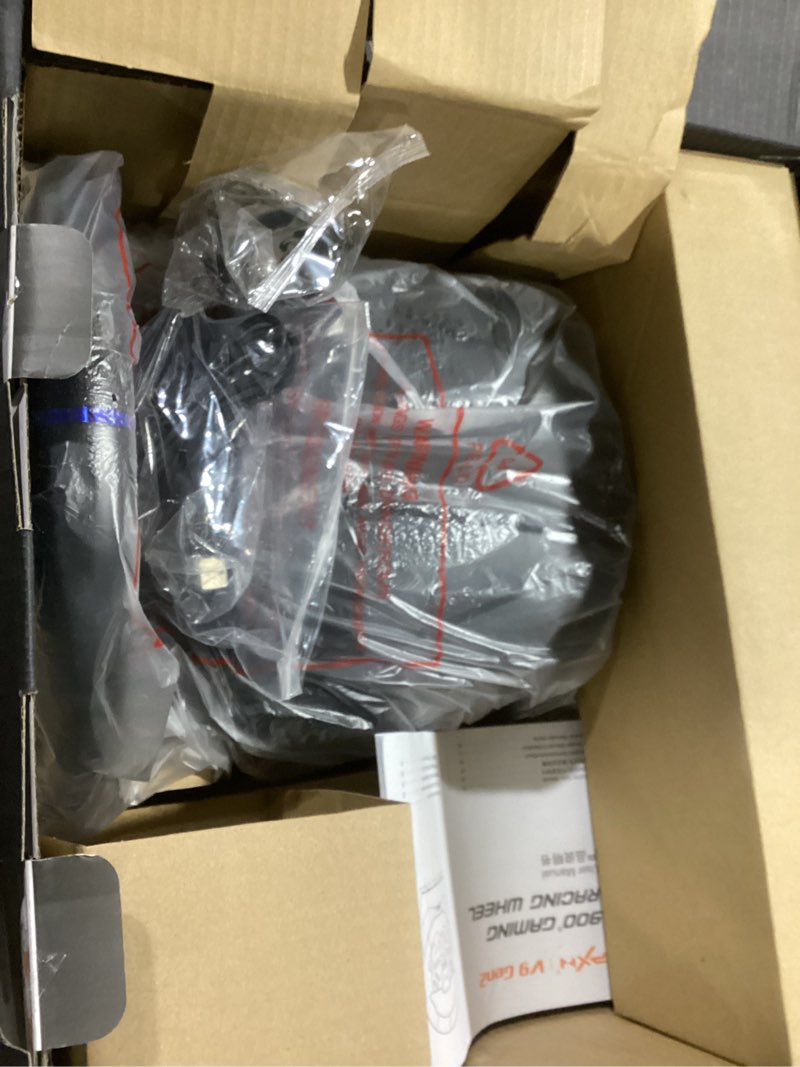 Condition photo showing New/Like New for PXN PC Steering Wheel, V9 GEN2 Universal Usb Car Sim 270/900 Degree Race Steering Wheel with 3-Pedals and Shifter Bundle for PC, Xbox One, Xbox Series X/S, PS4, PS3