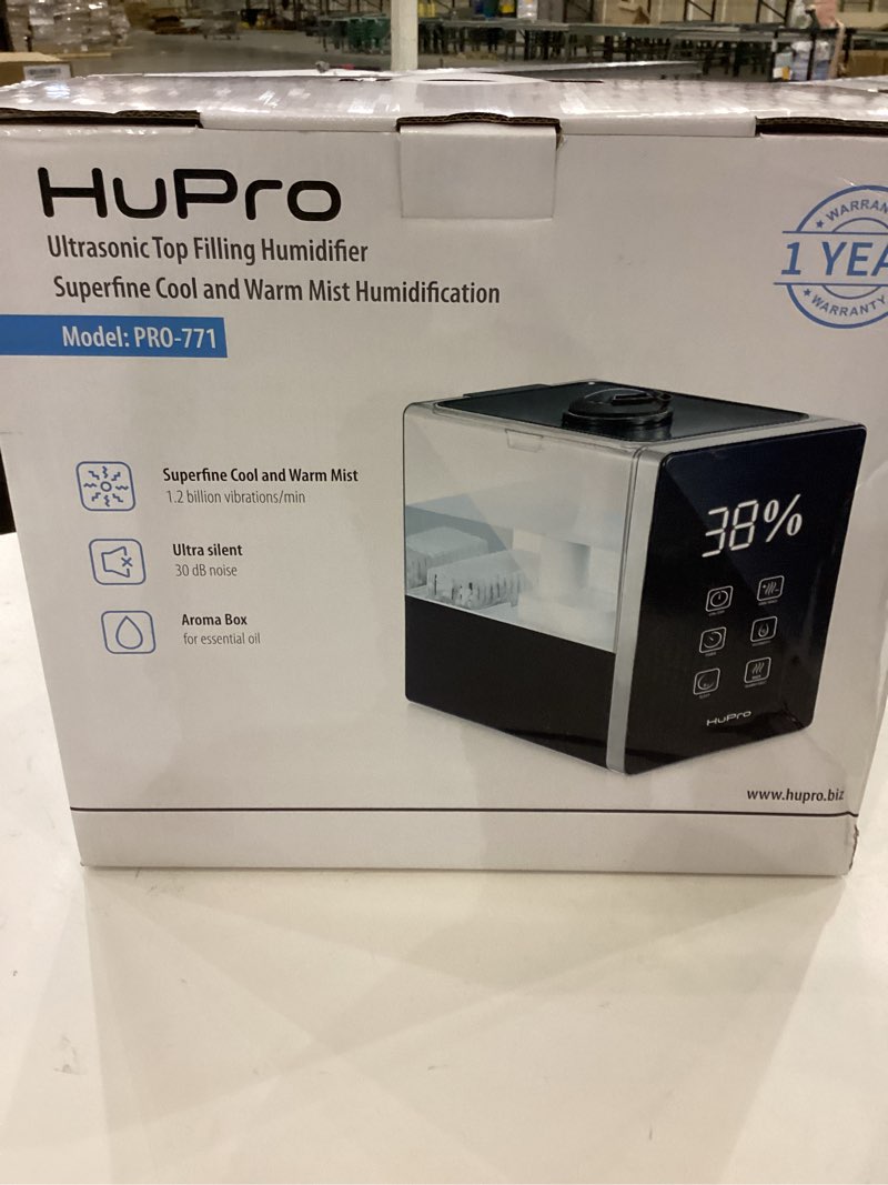  Hupro Ultrasonic Top Filling Humidifier Superfine Cool and Warm Mist Humidif PRO-771