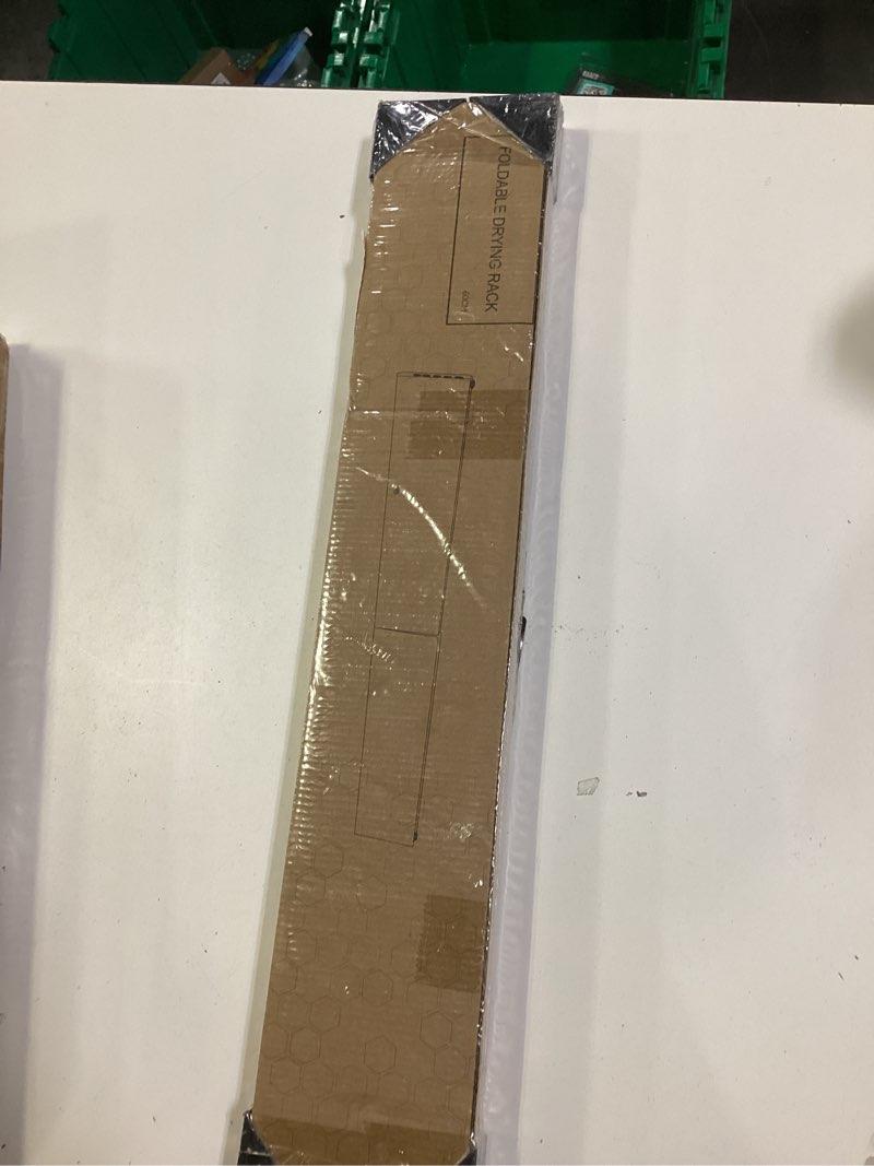 Condition photo showing New/Like New for Wall Mounted Drying Rack for Laundry 19.8'', Folding Drying Rack Clothing Wall Mount with 3 Rods and 4 Hooks, Space Saving for Indoor Outdoor Bathroom Balcony (White, 19.8'') White 19.8''