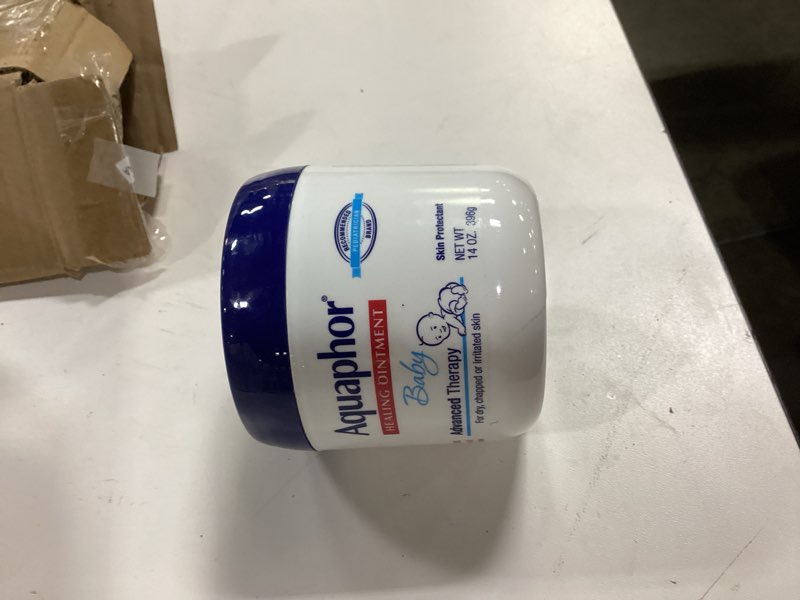 Condition photo showing As Is for Aquaphor Baby Healing Ointment Advanced Therapy Skin Protectant - Dry Skin and Diaper Rash Ointment Jar - 14oz