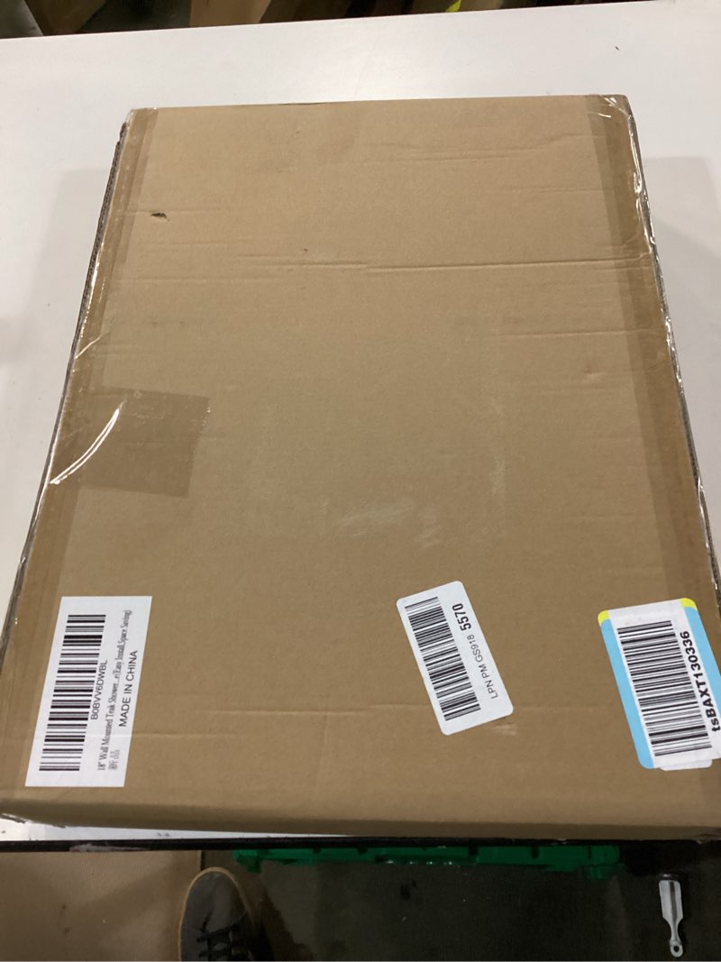 Condition photo showing New/Like New for 18" wall mounted shower seat, shower bench wall mount for inside shower, fold down shower seat, shower seats for adults yellow & aluminum alloy & black