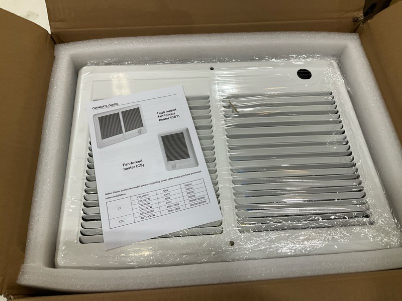 Condition photo showing New/Like New for Electric Wall Heater Complete Unit with Thermostat, compatible with CSTC402TW (Part 67527),4000W/3000W 240V/208V Twin Double Fan Forced Wall Heater