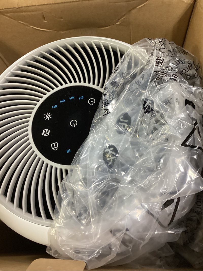 Condition photo showing Good Condition for levoit air purifier for home allergies pet hair in bedroom, covers up to 1073 ft² by 56w high torque motor, aham verifide, 3-in-1 filter with hepa sleep mode, remove dust smoke odor, core300-p, white