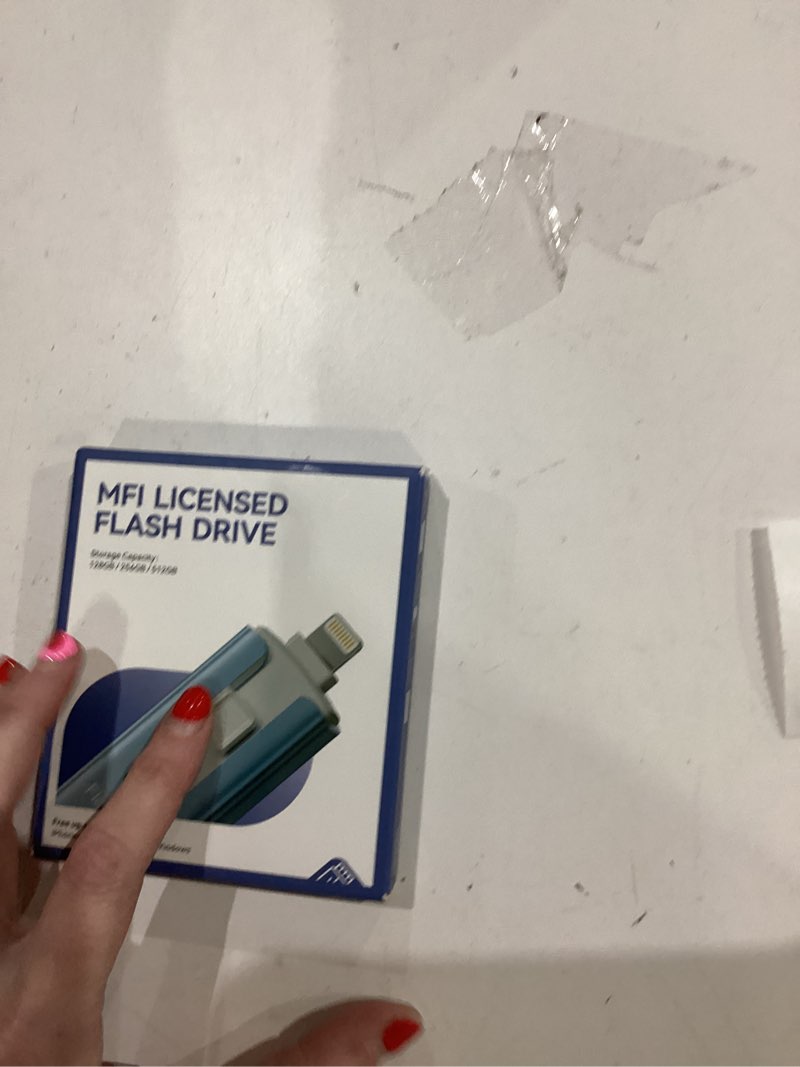 Condition photo showing New/Like New for MFi Certified 256GB Flash Drive for iPhone, 3 in 1 Type-C USB Memory Stick Thumb Drive for Photos Videos, High Speed External Memory Storage Photo Stick for iPhone iPad Android PC (Rose Pink) 256 GB Rose Pink