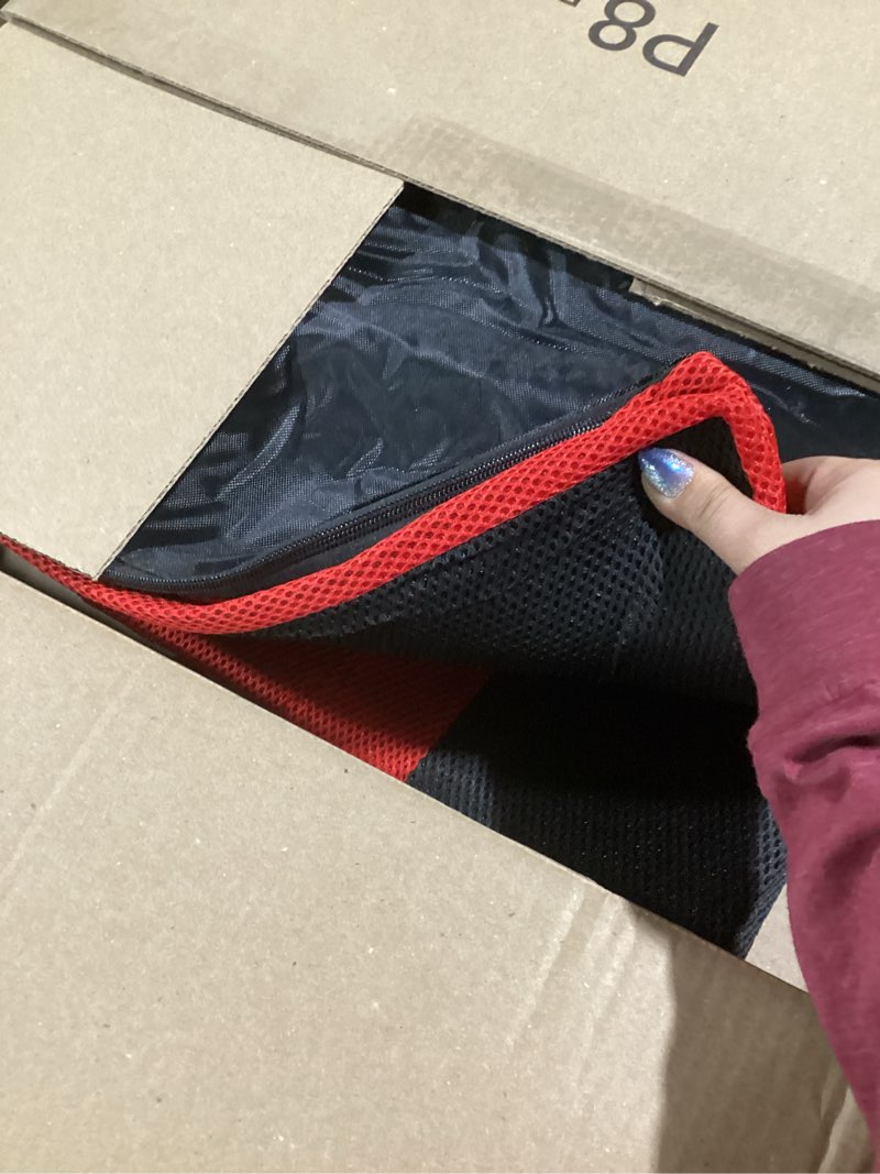 Condition photo showing Good Condition for Soft Wheelchair Seat Cushion for Adults Washable Wheelchair Cushions for Seniors Wheelchair Pads Cushions Thick for Seat Non-Slip and Lumbar Support (Black + Red)