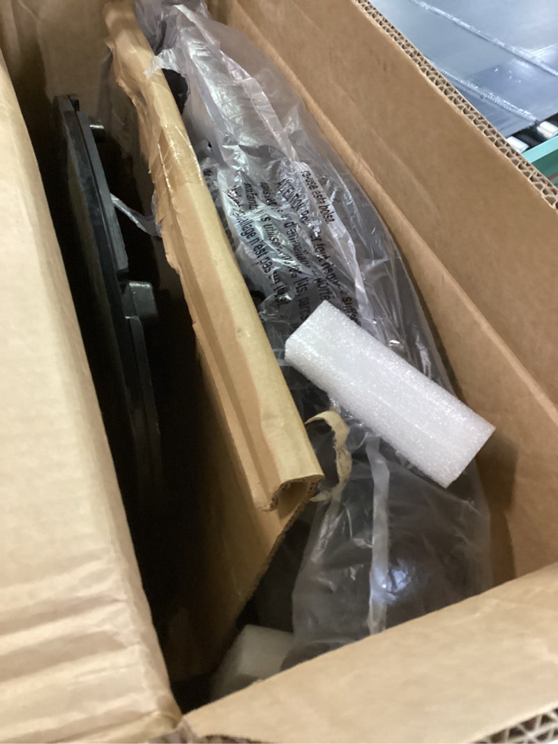 Condition photo showing Good Condition for Amazon Basics 16" Pedestal Fan with Remote, Floor Fan, Standing Fan for Bedroom, Living Room, Office, with 3 Speeds, 3 Modes, Timer, Dual-Layered Blades, Adjustable Height, Tilt Head, 60W, Black 3-Speed, AC Motor