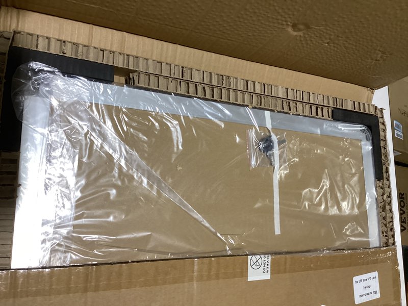 Condition photo showing New/Like New for Geetery 24 x 18 Inch Enclosed Fabric Bulletin Board Tamperproof Lockable Noticeboard Fabric&Aluminium Frame Display Cases Wall-Mounted Display for School, Office Secure, Durable Gray 24" x 18"